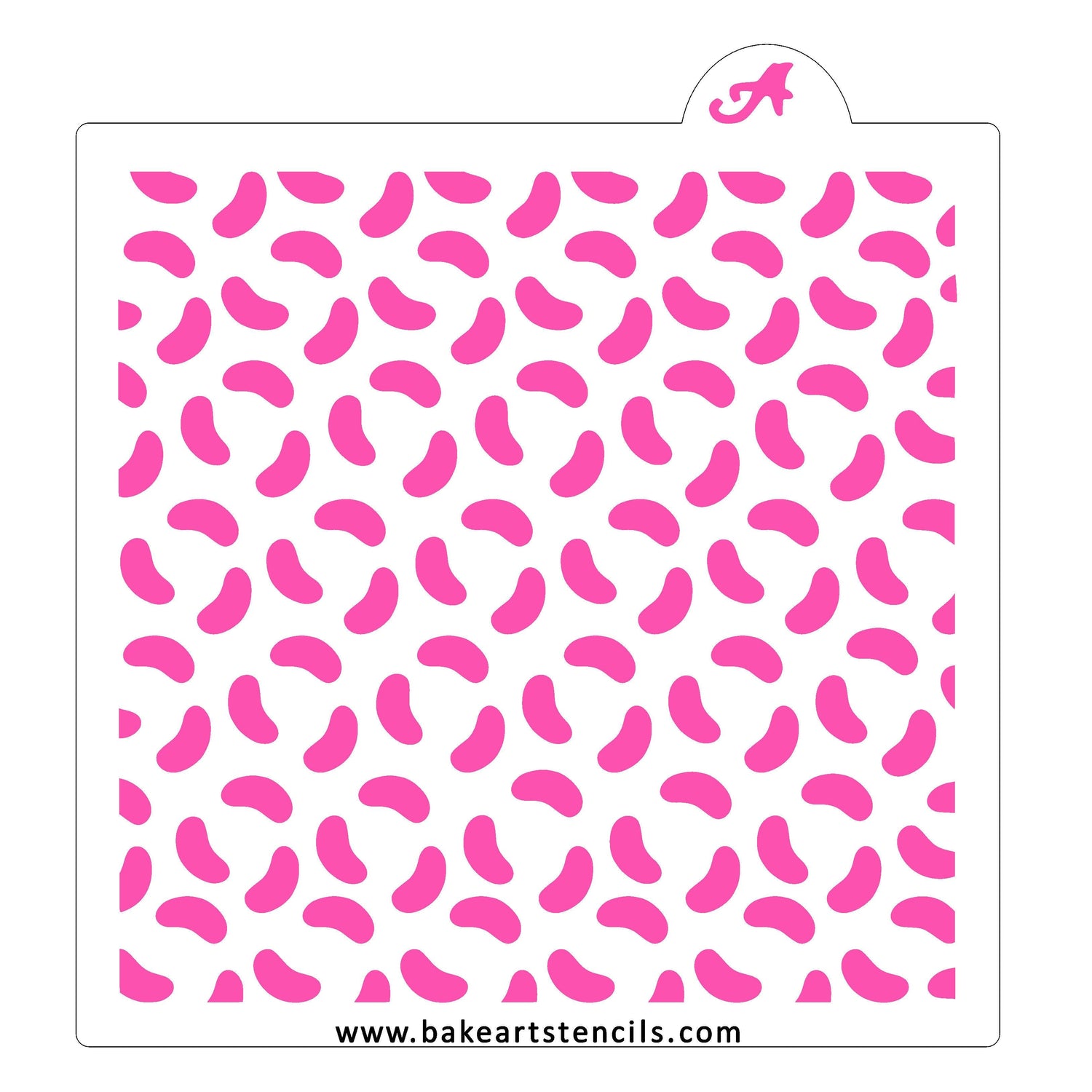 Jelly Beans Pattern Cookie Stencil