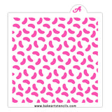 Jelly Beans Pattern Cookie Stencil