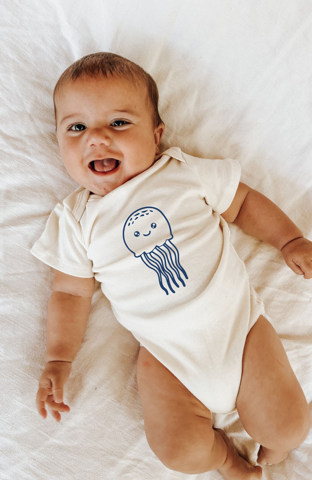 Jellyfish Organic Cotton Baby Bodysuit by Tenth & Pine, product image 2