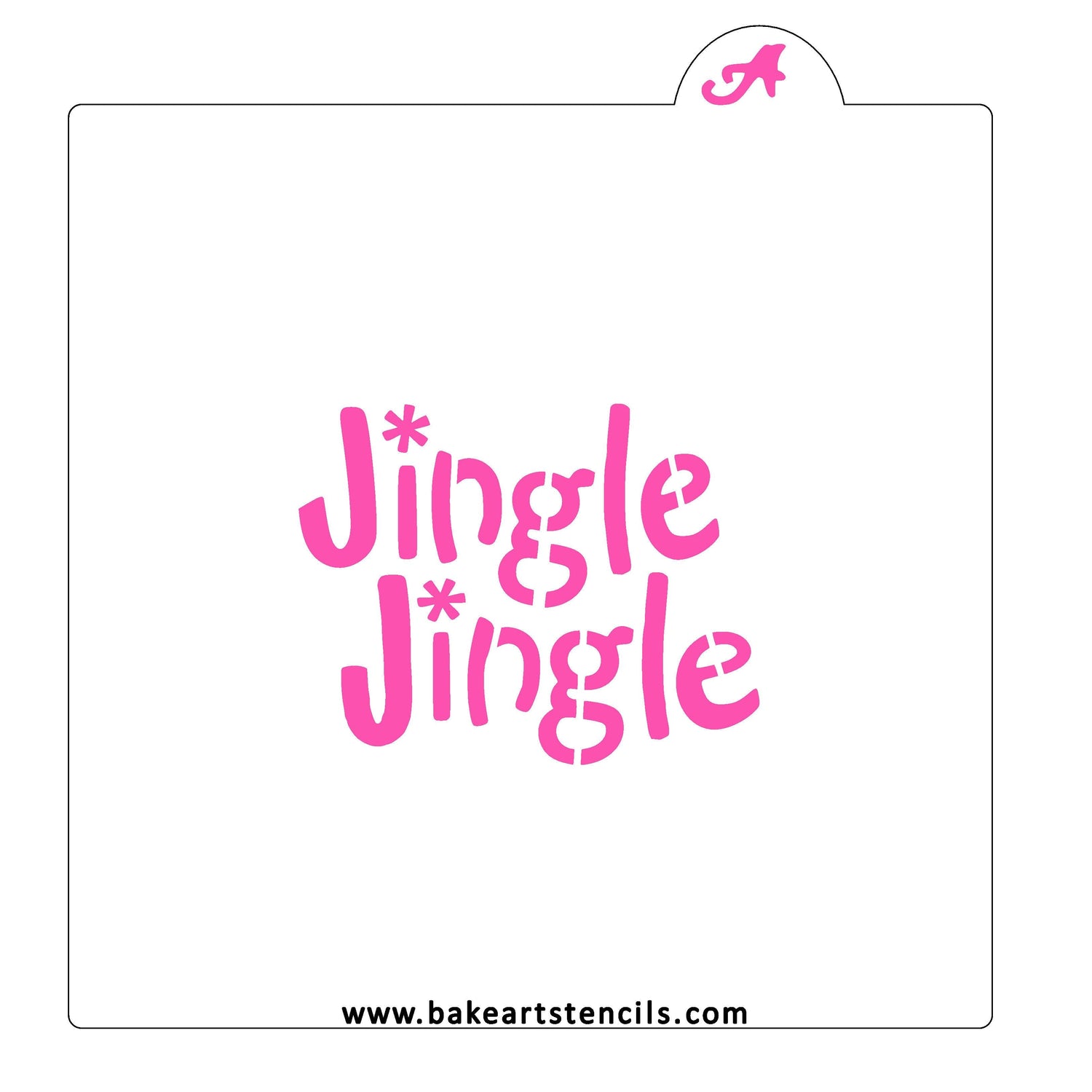 Jingle Jingle Cookie Stencil