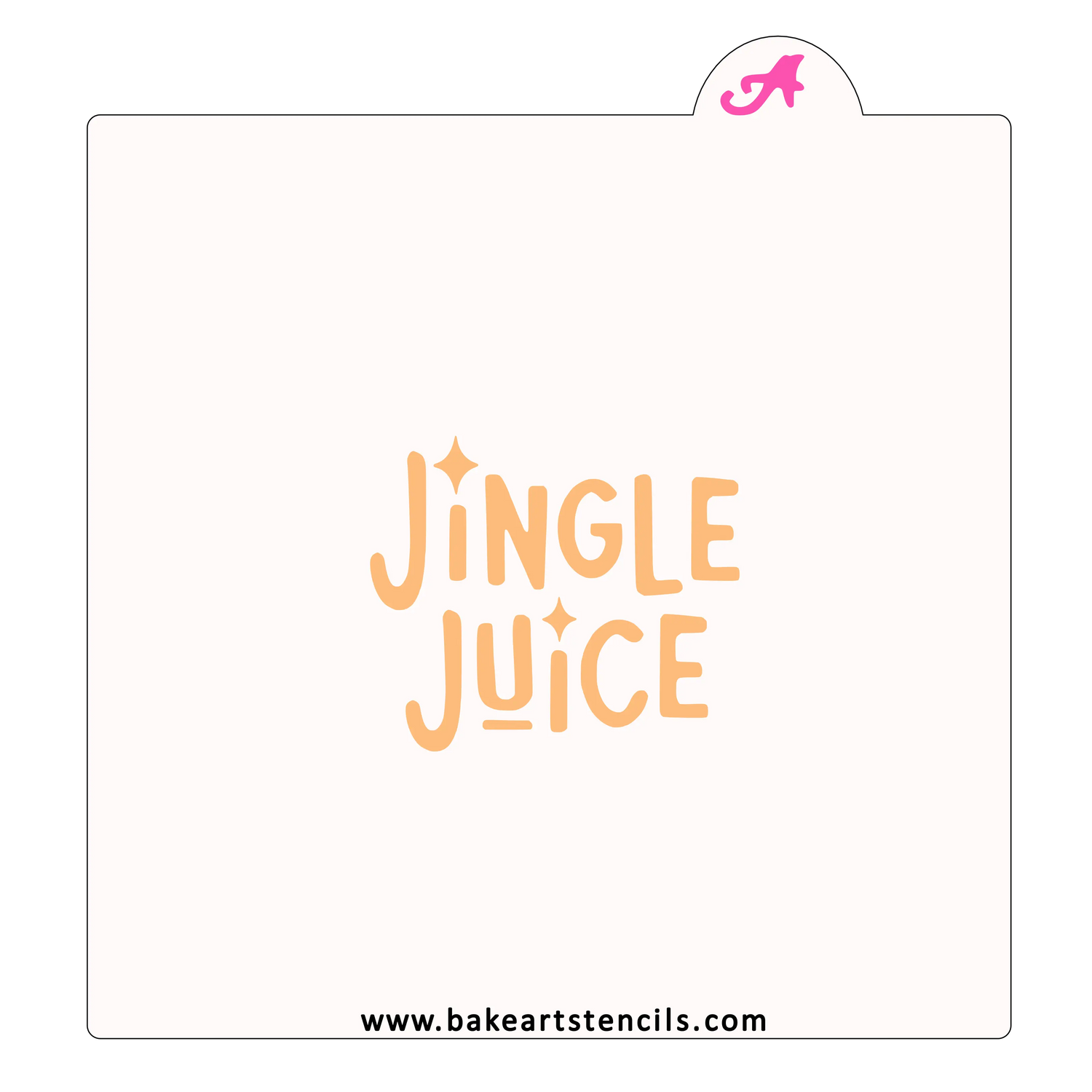 Jingle Juice Cookie Stencil