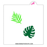 Jungle Leaves Cookie Stencil