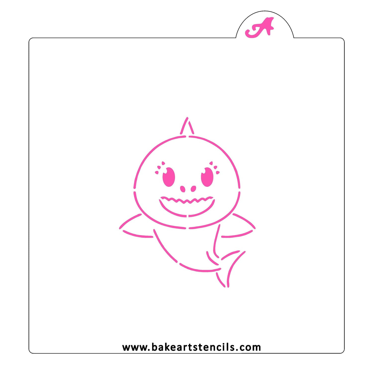 Kid Shark PYO Cookie Stencil