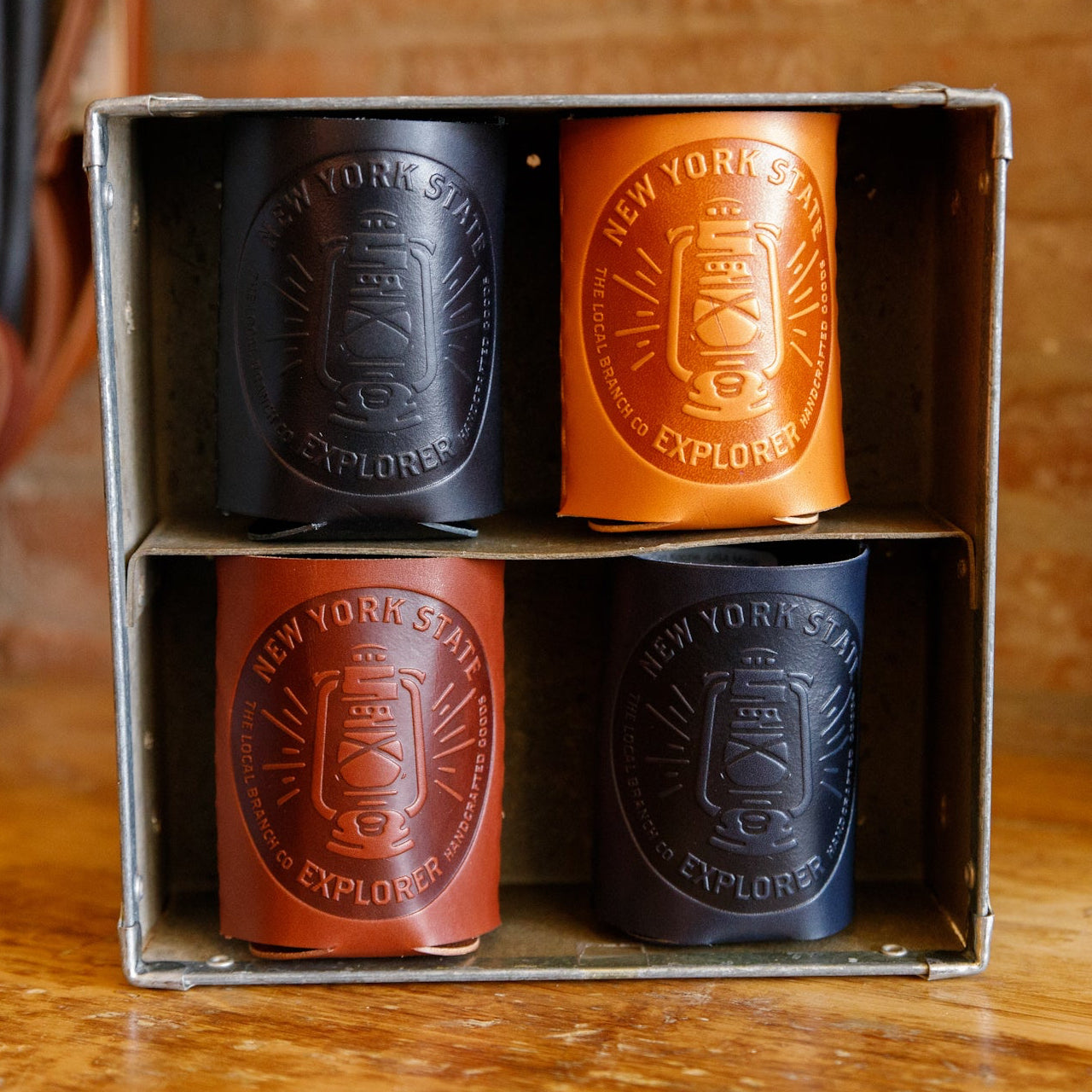 Leather Can Koozie -USA Made