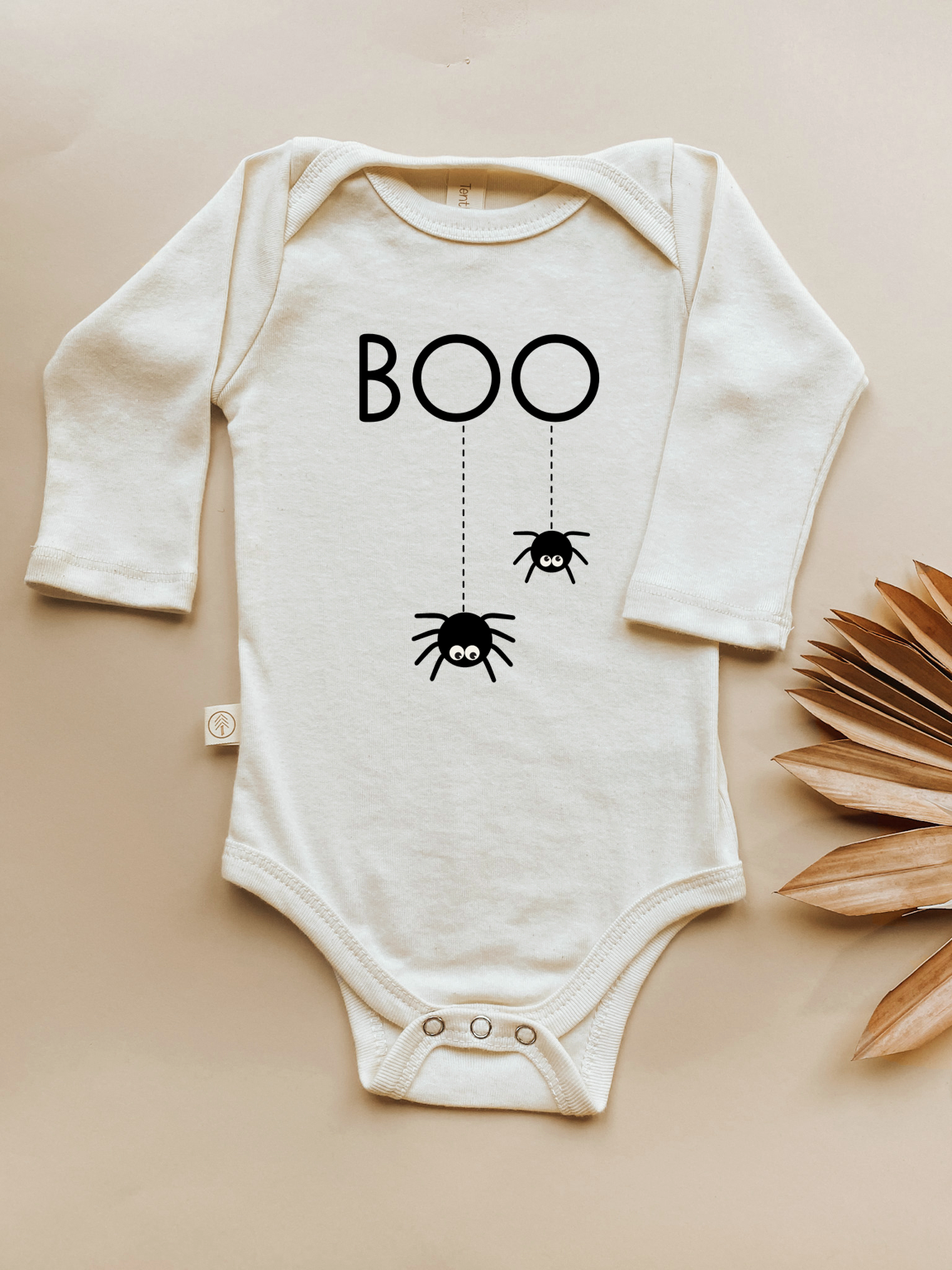 Boo Organic Bodysuit Long Sleeve by Tenth & Pine, product image 4