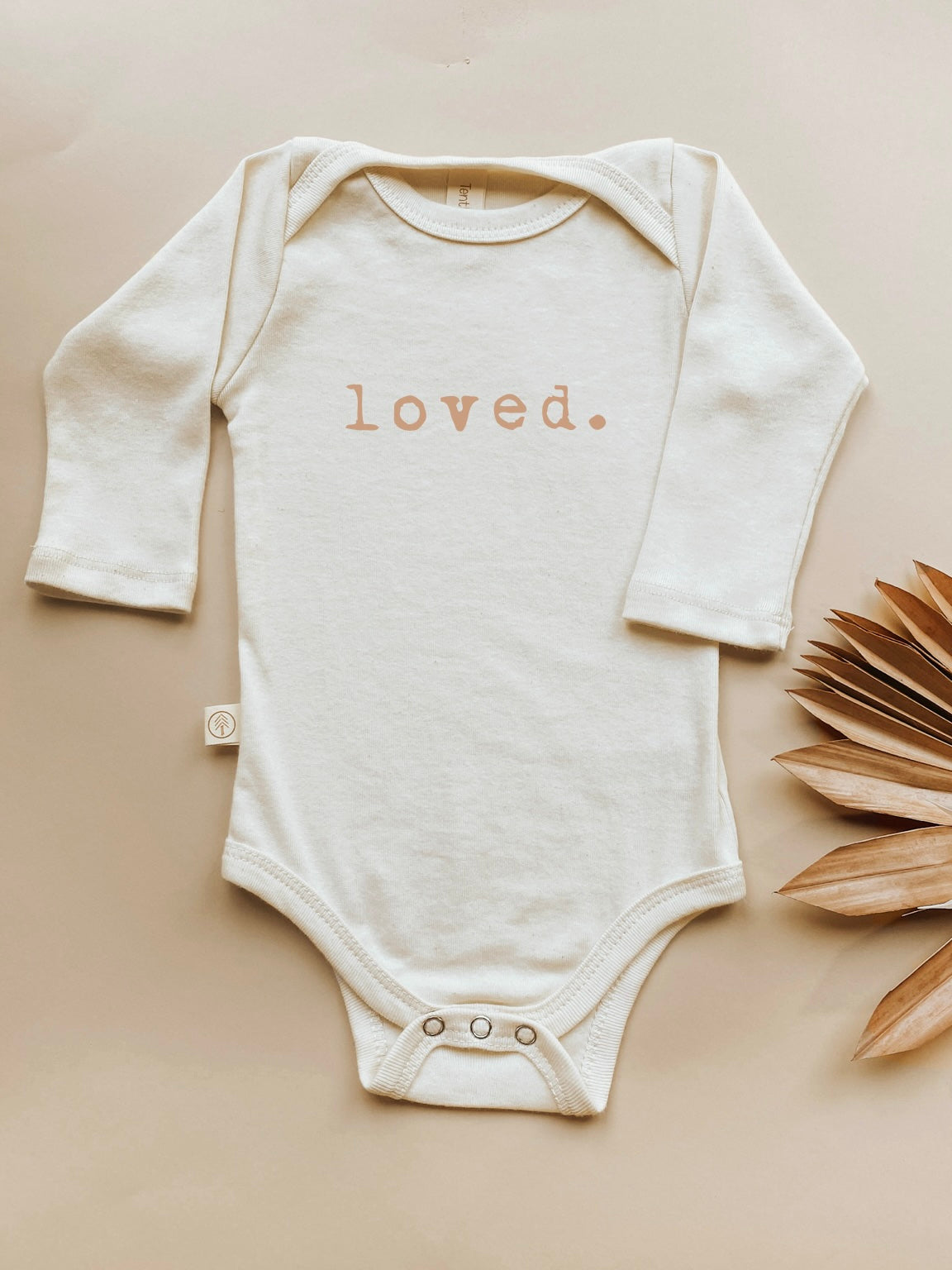 Loved. Organic Baby Bodysuit Long Sleeve by Tenth & Pine, product image 6
