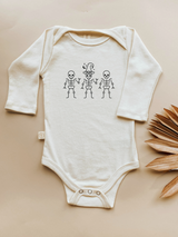 Skeletons Organic Bodysuit Long Sleeve by Tenth & Pine, product image 5
