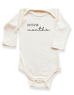 Monthly Milestones Organic Baby Bodysuit Long Sleeve by Tenth & Pine, product image 7
