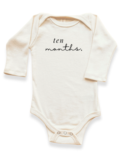 Monthly Milestones Organic Baby Bodysuit Long Sleeve by Tenth & Pine, product image 10