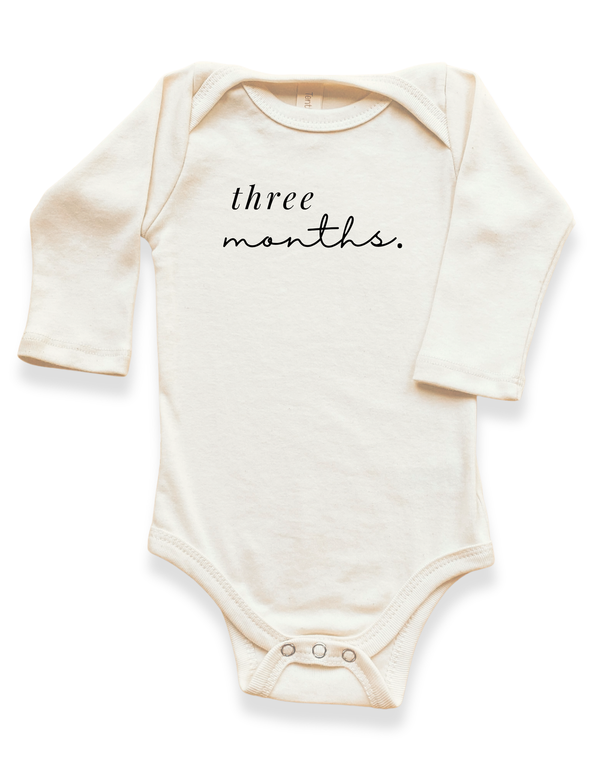 Monthly Milestones Organic Baby Bodysuit Long Sleeve by Tenth & Pine, product image 3