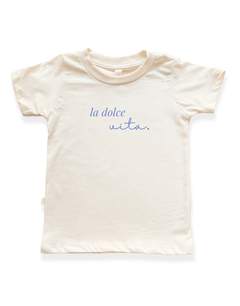 La Dolce Vita Organic Kids T-shirt by Tenth & Pine