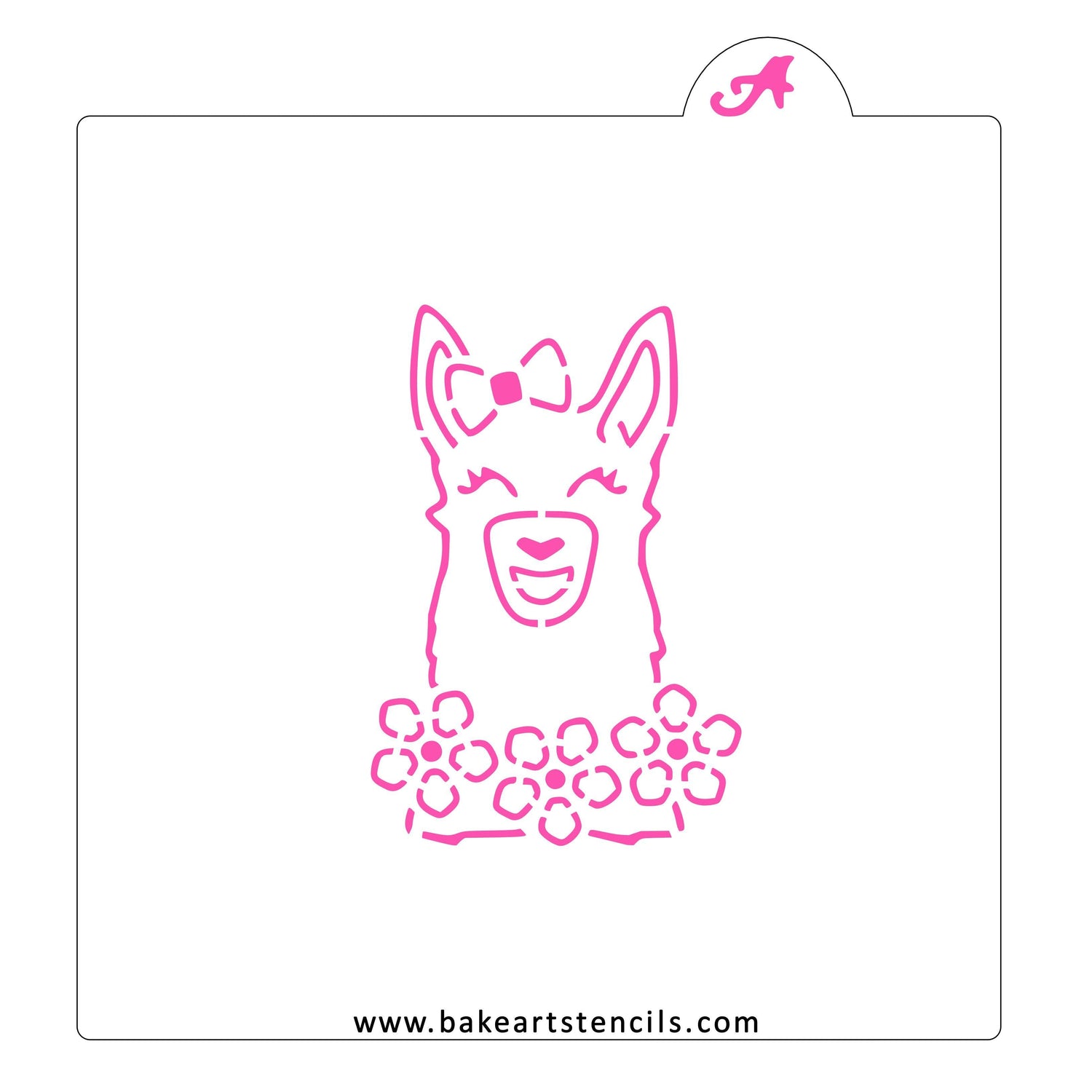 Lady Llama PYO Cookie Stencil