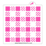 Large Buffalo Plaid Stencil
