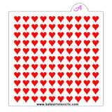 Large Heart Sprinkles Stencil