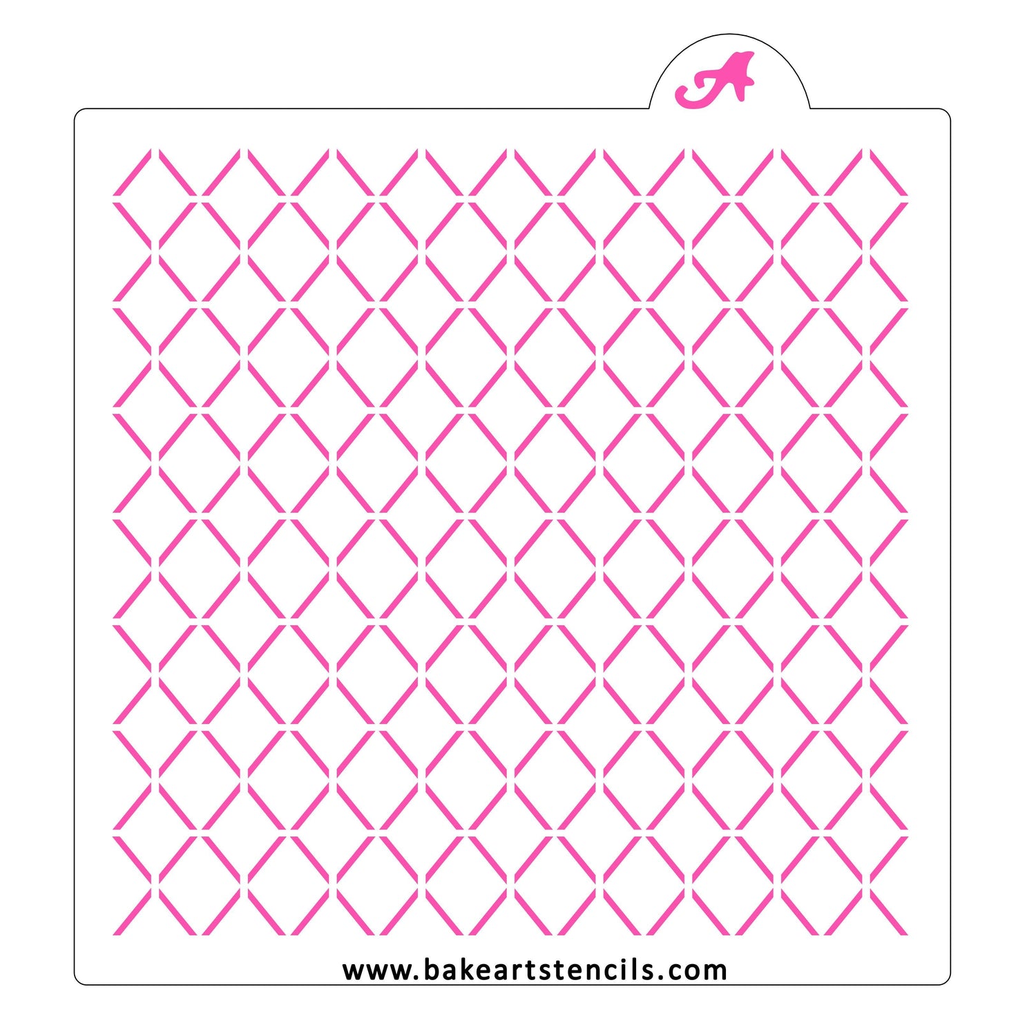 Lattice Pattern Cookie Stencil