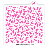 Leaf Swirls Pattern Stencil