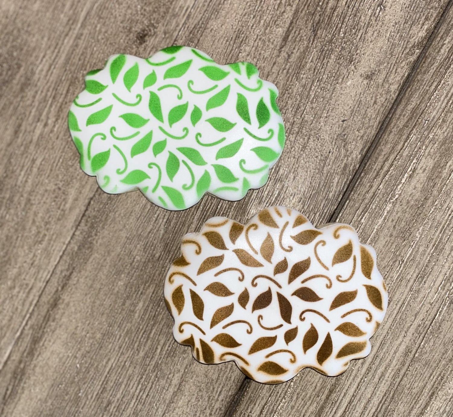 Leaf Swirls Pattern Stencil