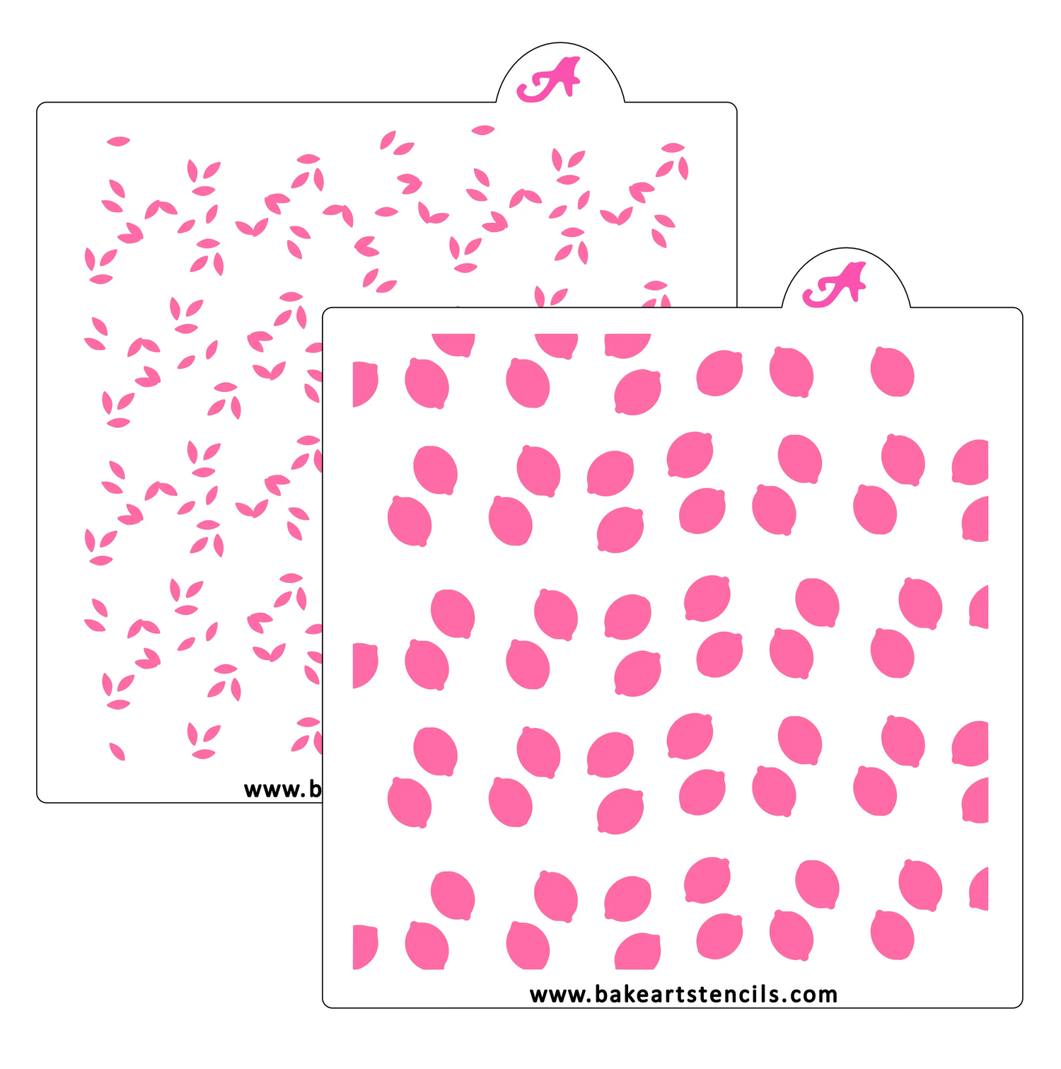 Leafy Lemon Stencil Set