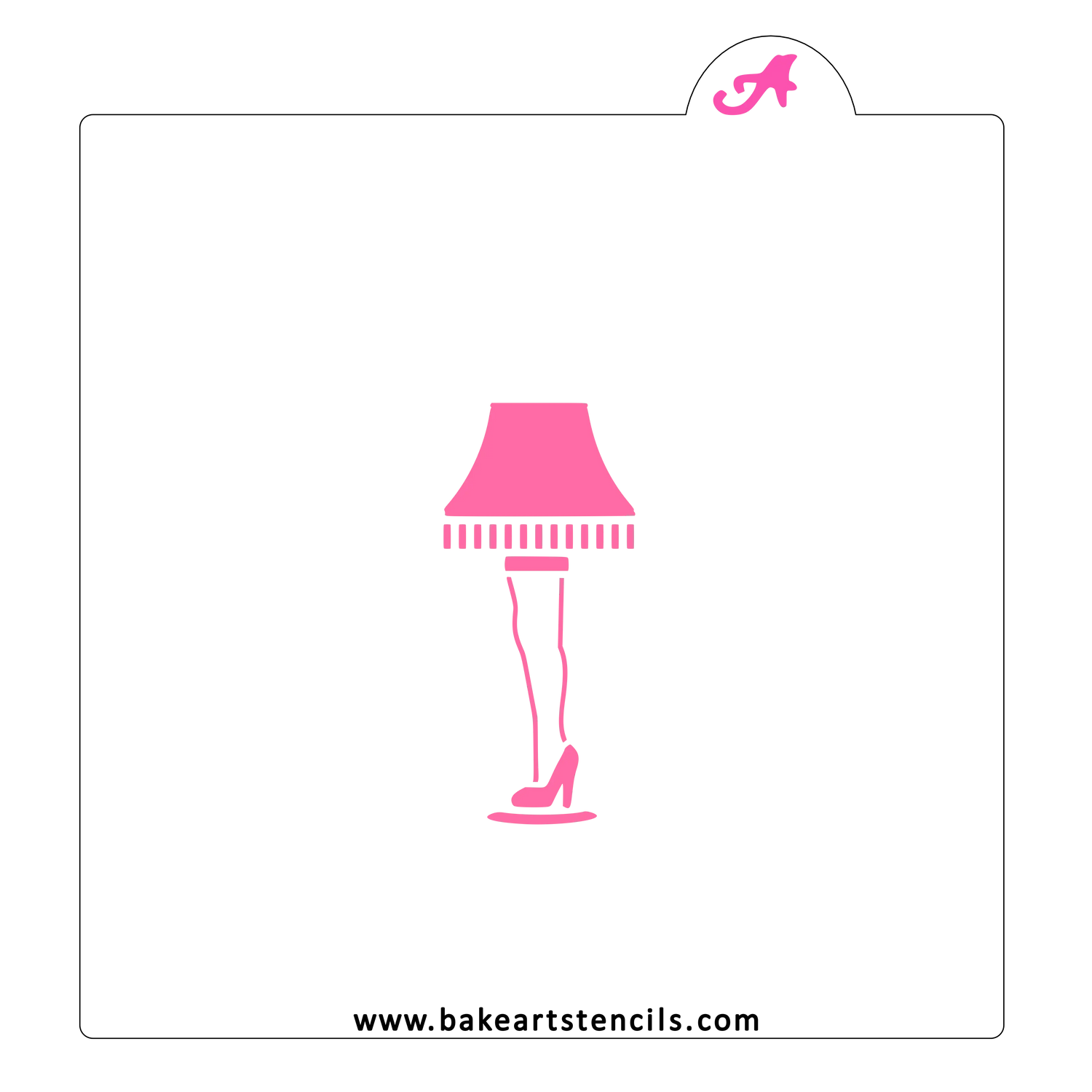 Leg Lamp Cookie Stencil