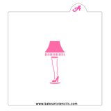 Leg Lamp Cookie Stencil