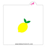 Lemon and Leaf Stencil