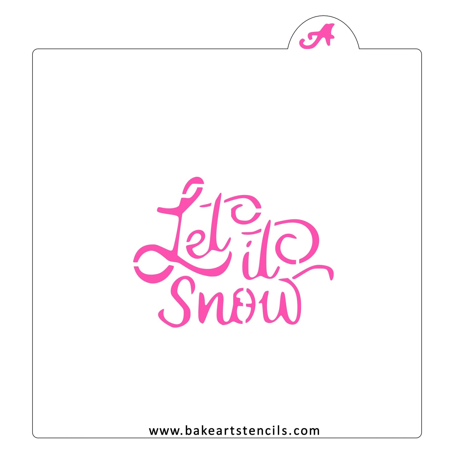Let it Snow Cookie Stencil