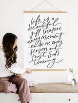 Large Poster: Life is beautiful gift