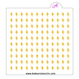 Lightning Bolt Sprinkles Stencil