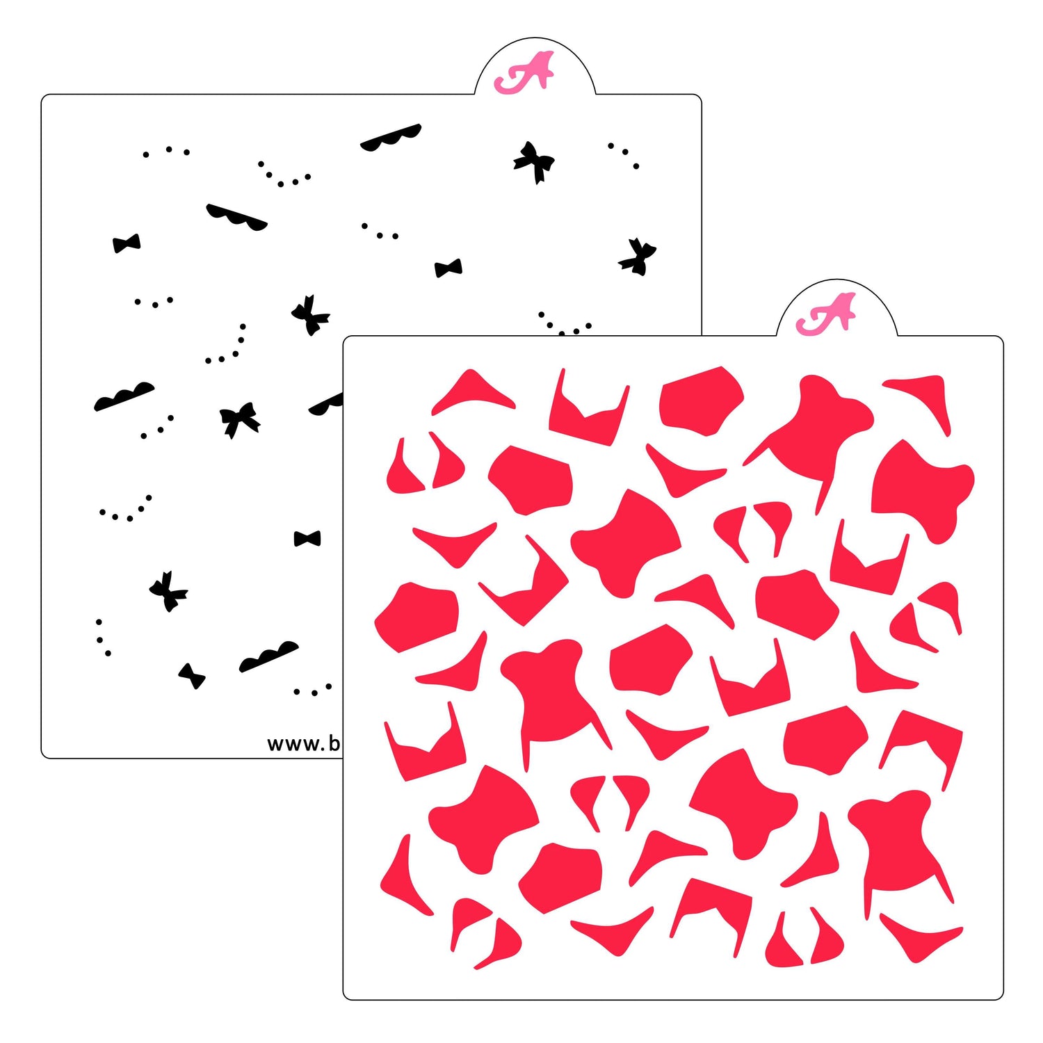 Lingerie Pattern Cookie Stencil