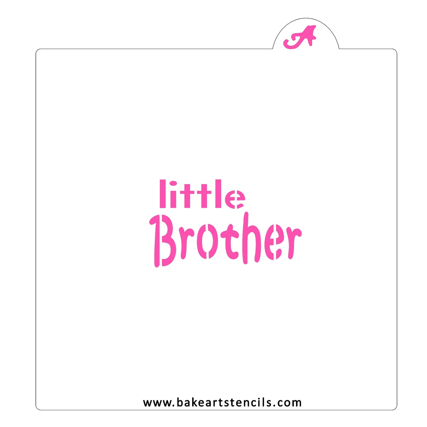 Little Brother Cookie Stencil
