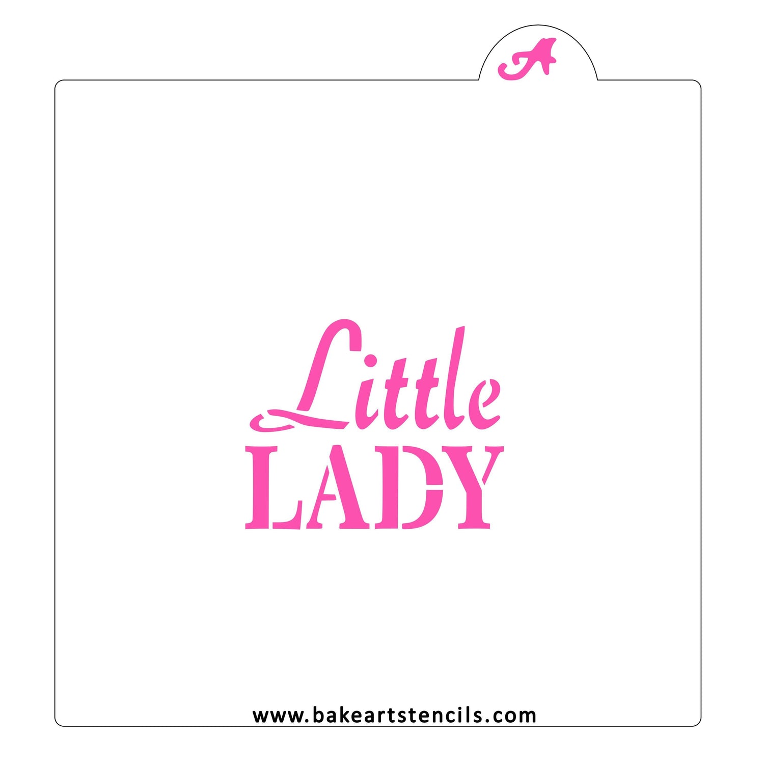 Little Lady Cookie Stencil