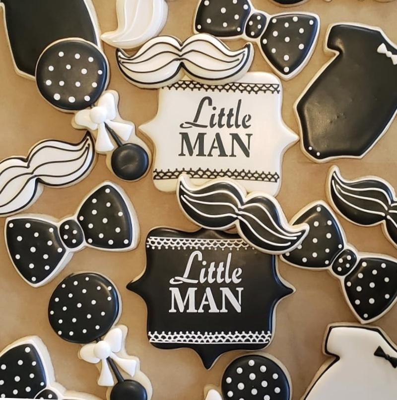 Little Man Cookie Stencil