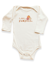 Little Pumpkin Stack Organic Bodysuit Long Sleeve by Tenth & Pine