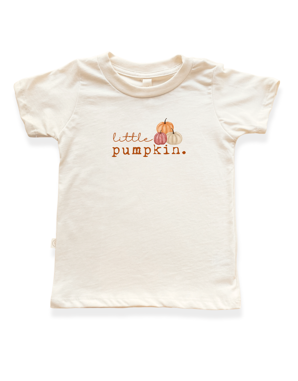 Little Pumpkin Stack Organic Kids T-Shirt by Tenth & Pine