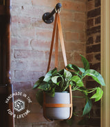 Leather Plant Hanger - USA Made by The Local Branch