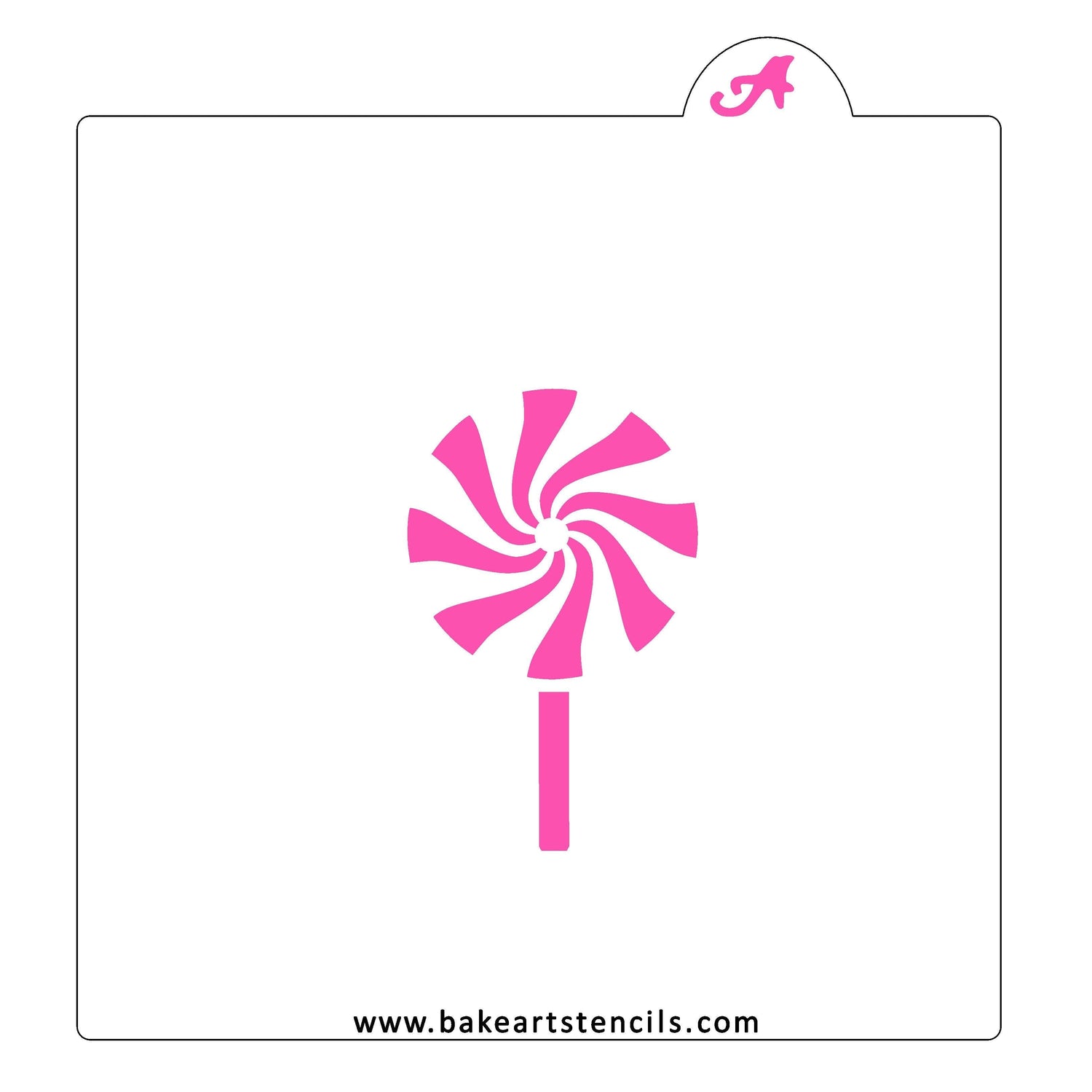 Lollipop Cookie Stencil