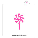 Lollipop Cookie Stencil