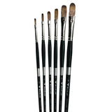 Trekell Legion Complete Long Filbert Brush Set - Long Handle