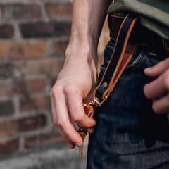 Leather Key Clip Loop - USA Made by The Local Branch, product image 2