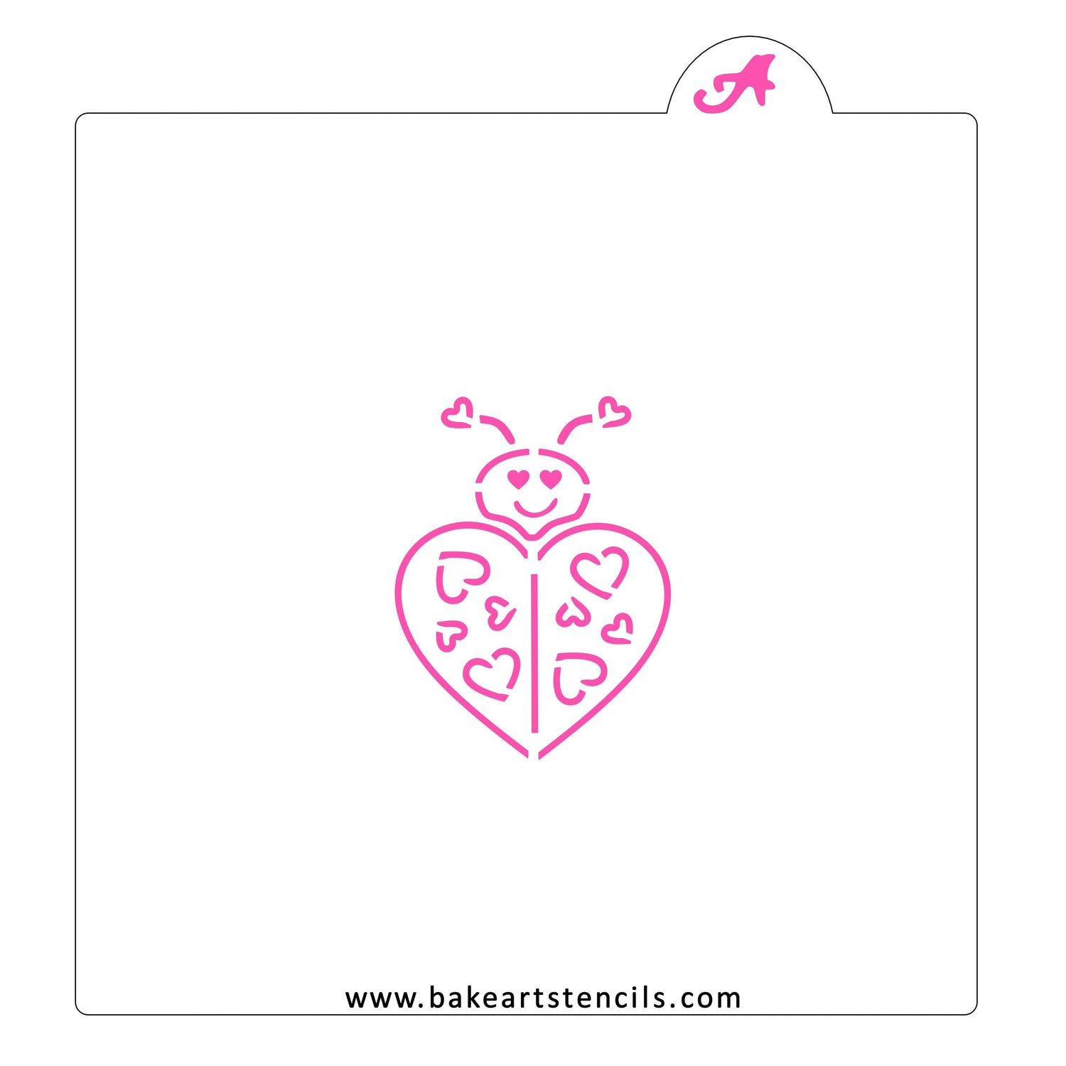 Lovely Ladybug PYO Cookie Stencil
