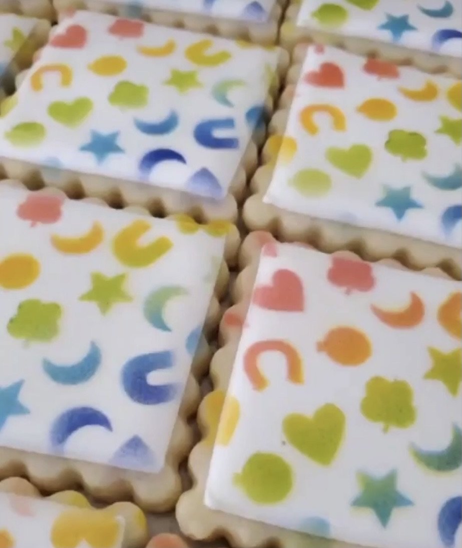 Lucky Marshmallows Pattern Stencil