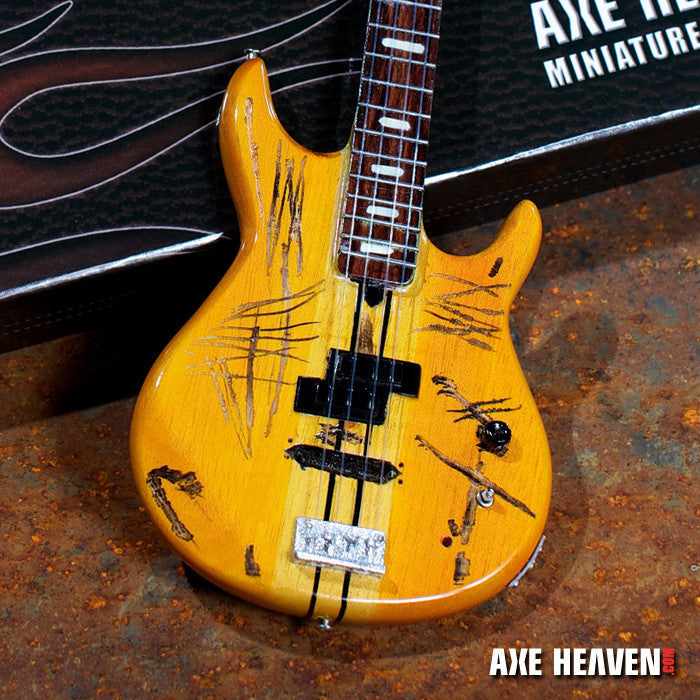 Officially Licensed Michael Anthony Distressed BB2000 Yamaha Bass Mini Guitar Replica