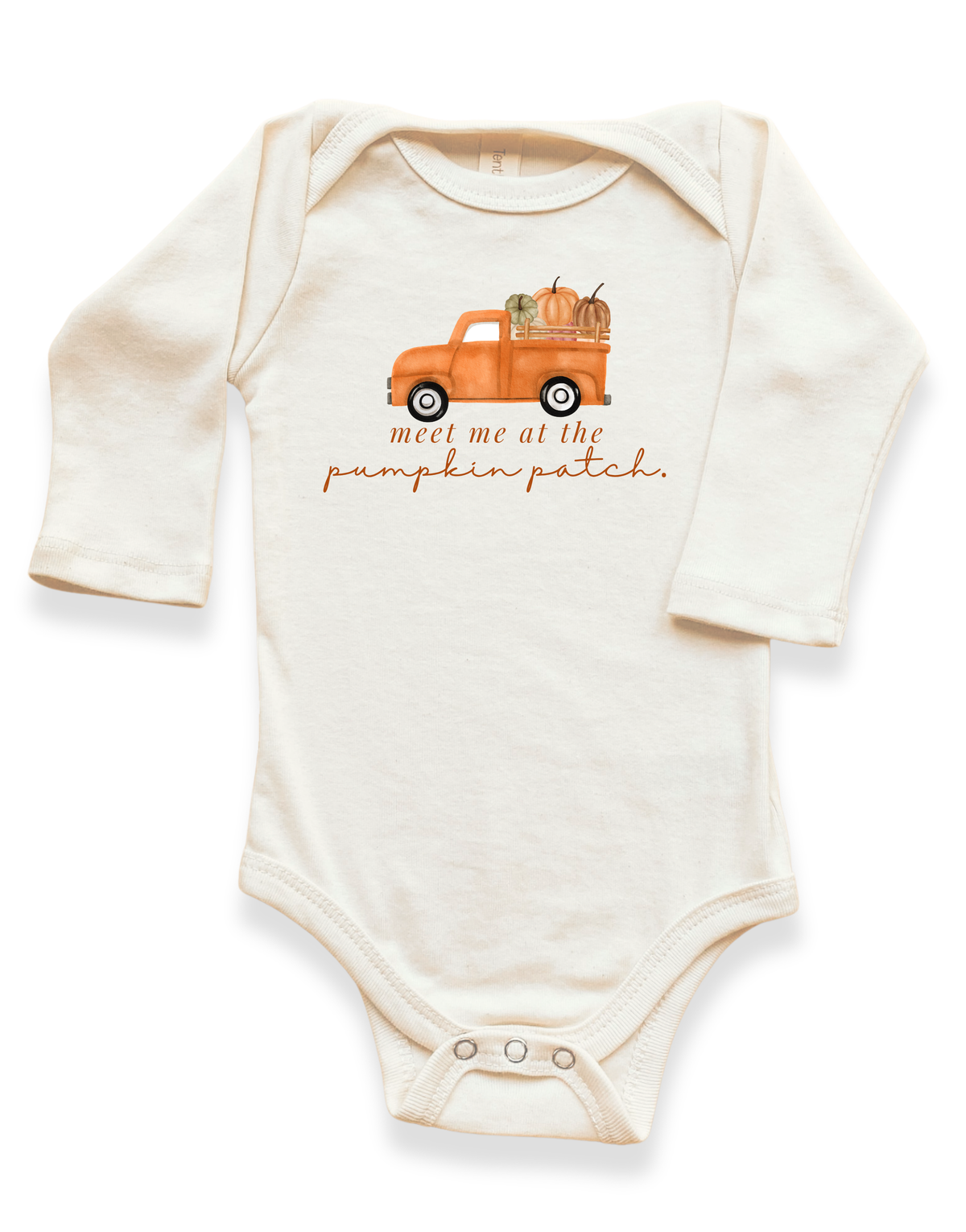 Meet Me At The Pumpkin Patch Organic Bodysuit Long Sleeve by Tenth & Pine