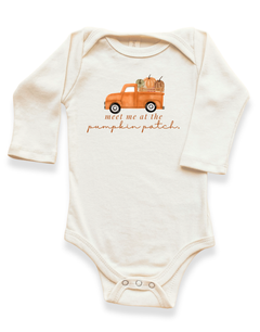 Meet Me At The Pumpkin Patch Organic Bodysuit Long Sleeve by Tenth & Pine