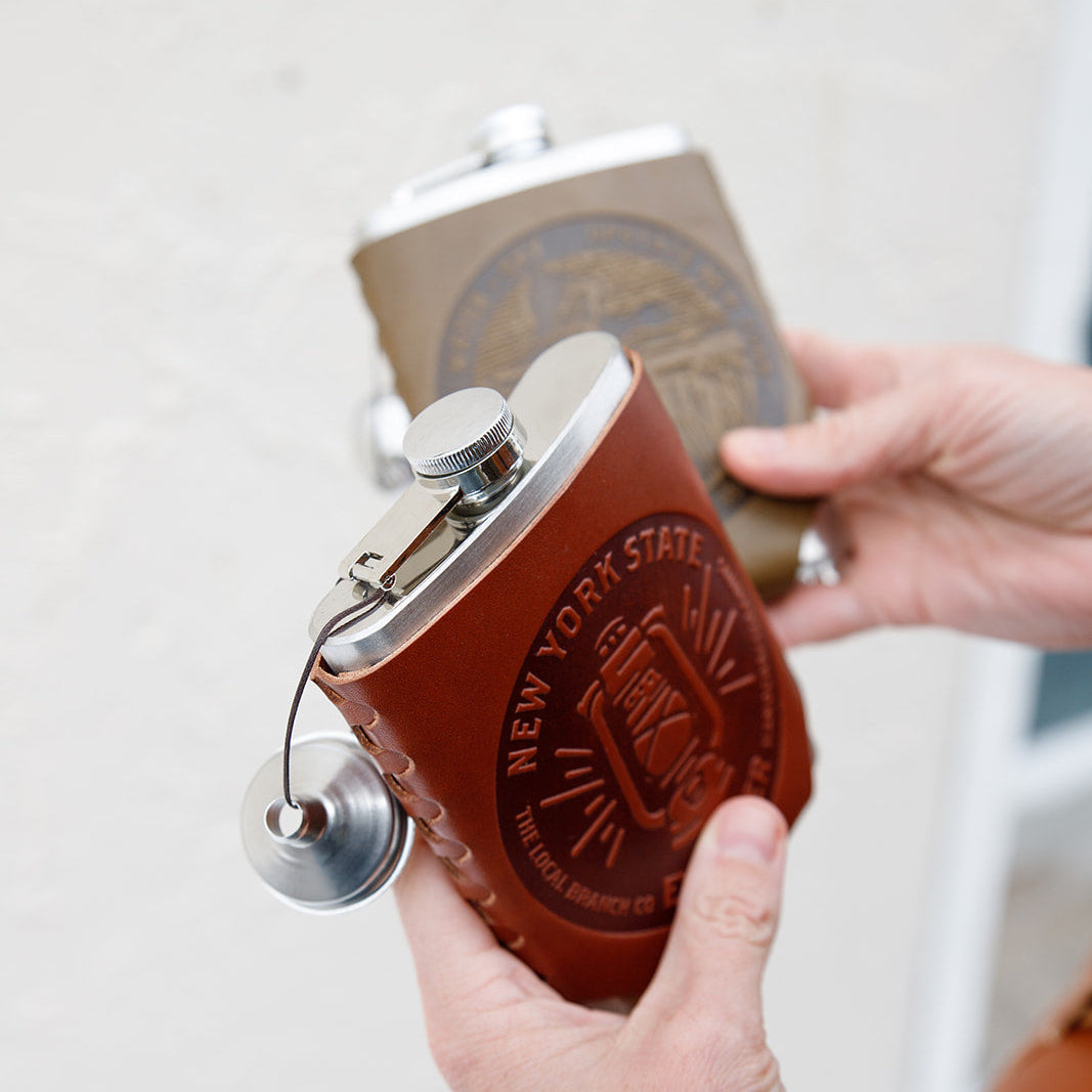 Leather Wrapped Flask