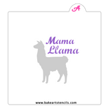 Mama LLama Cookie Stencil