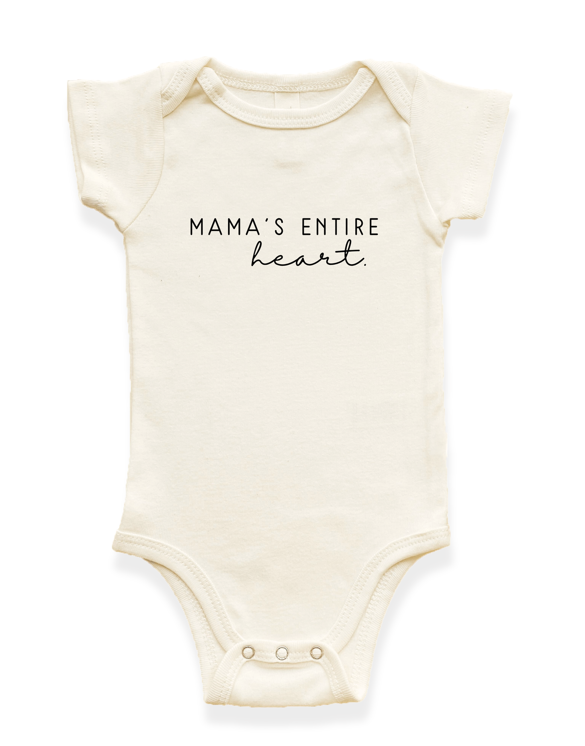 Mama's Entire Heart Organic Baby Bodysuit by Tenth & Pine