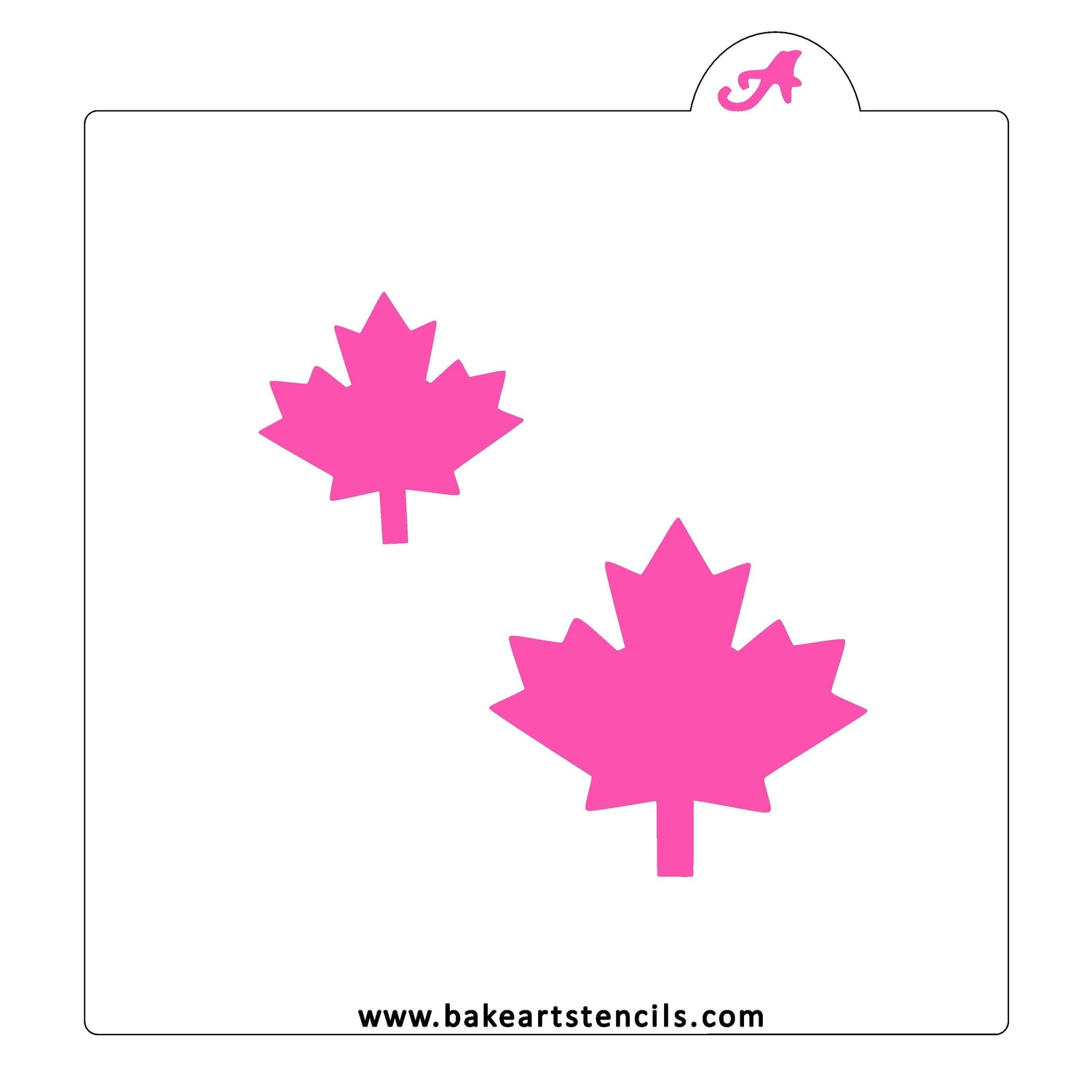 Maple Leaf Cookie Stencil
