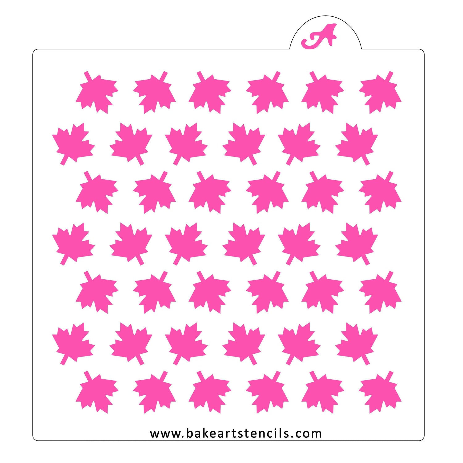 Maples Leaves Pattern Cookie Stencil