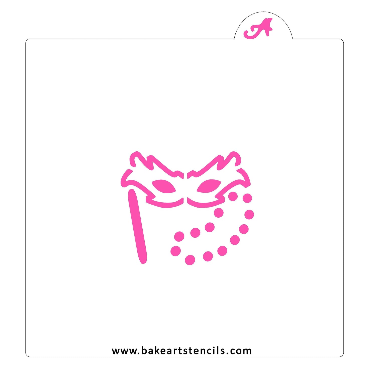 Mardi Gras Parade Cookie Stencil